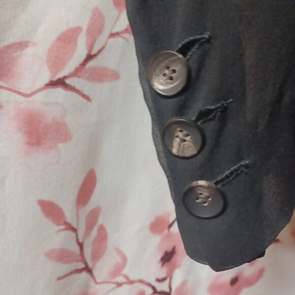 Helmut Lang Structured Collarless Blazer – Black, Size 4 - Picture 4 of 4